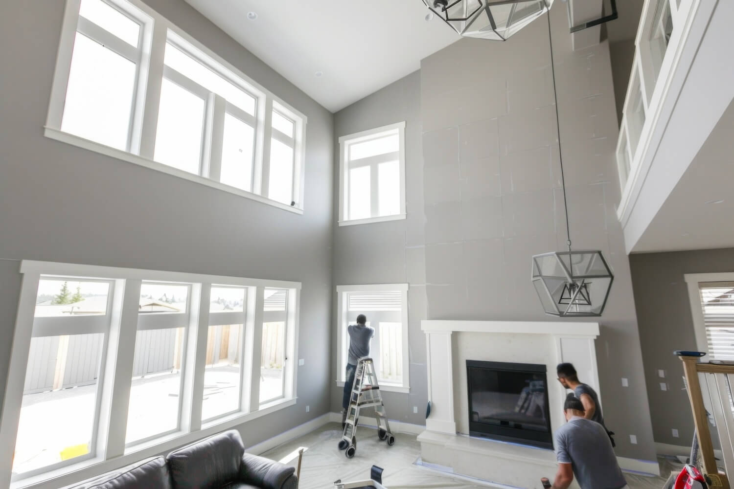 interior room being painted by Bates Brothers Rochester NY